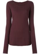 Rundholz Longsleeved T-shirt, Women's, Size: Medium, Red, Cotton/spandex/elastane