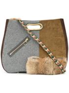 Kolor Patchwork Tote Bag - Grey