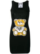 Moschino Sketch Bear Tank Dress - Black