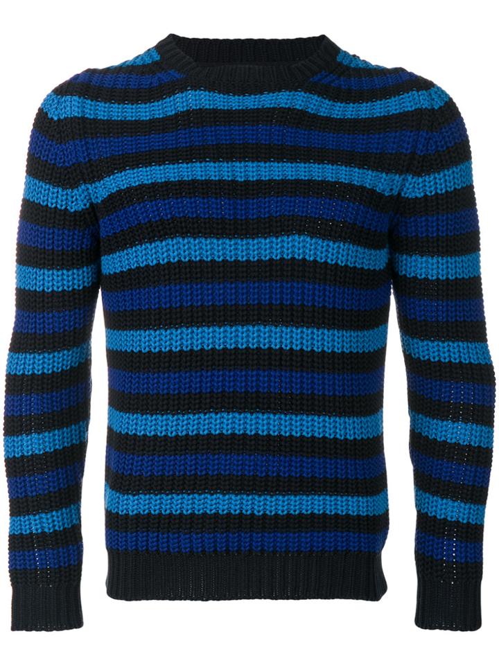 Mp Massimo Piombo Striped Jumper - Blue