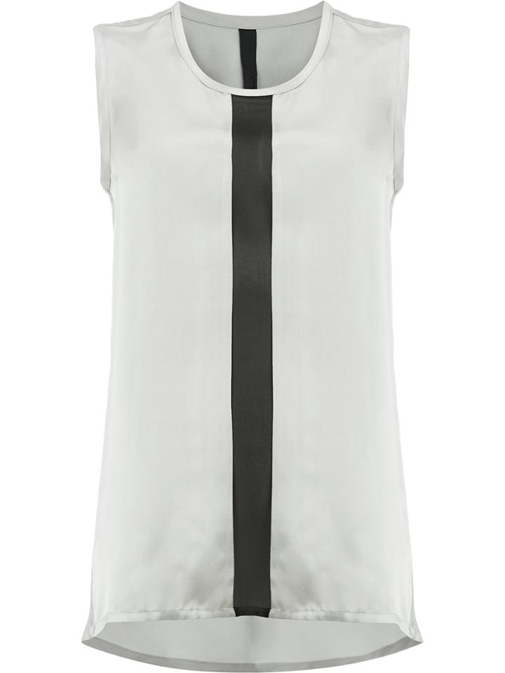 Ilaria Nistri Contrast Stripe Blouse - Grey
