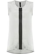Ilaria Nistri Contrast Stripe Blouse - Grey