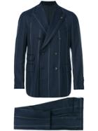 Gabriele Pasini Regimental Striped Suit - Blue