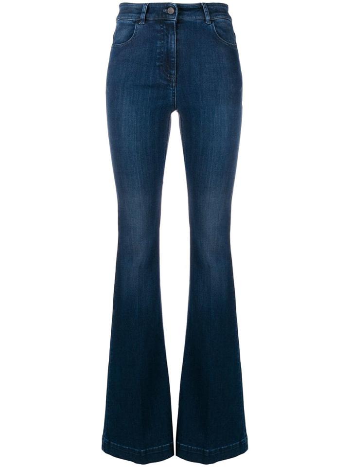 Pt05 High Rise Flared Jeans - Blue