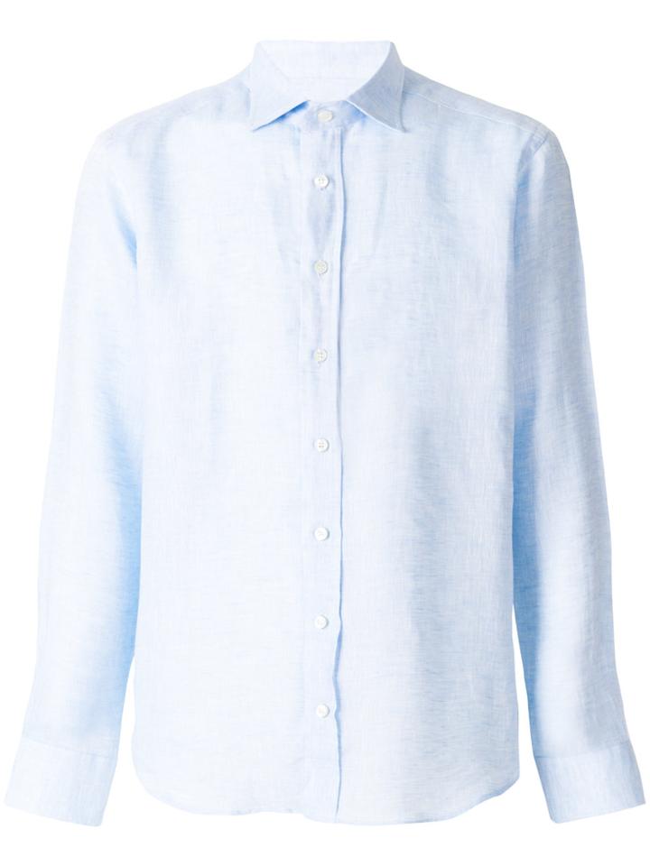 Etro Curved Hem Shirt - Blue