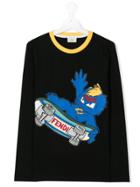 Fendi Kids Teen Bug-kun Skater T-shirt - Black