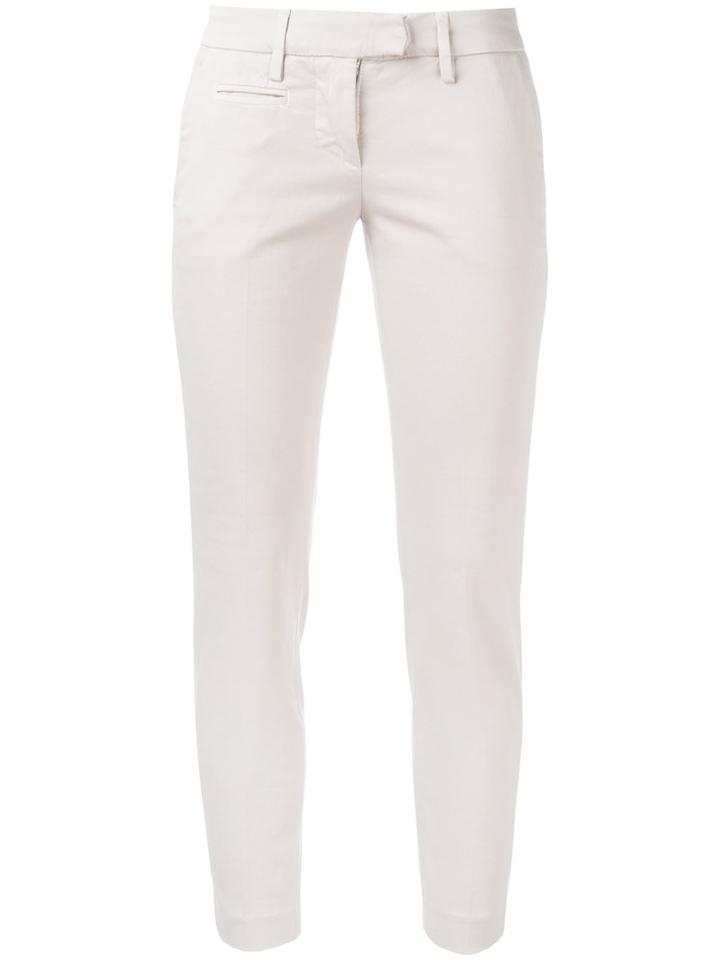 Dondup Asian Cigarette Trousers, Women's, Size: 28, Nude/neutrals, Cotton/spandex/elastane