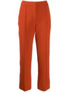 Victoria Victoria Beckham Flared Cropped Trousers - Orange