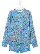 Stella Mccartney Kids Printed Shorts Set - Blue
