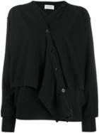 Lemaire Layered Button Up Cardigan - Black