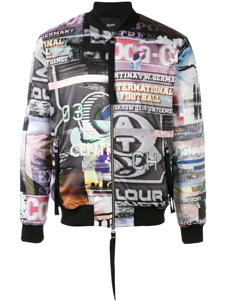 Blood Brother - Itn Bomber Jacket - Men - Cotton/polyester/spandex/elastane - L, Black, Cotton/polyester/spandex/elastane
