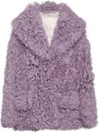 Miu Miu Shearling Jacket - Purple