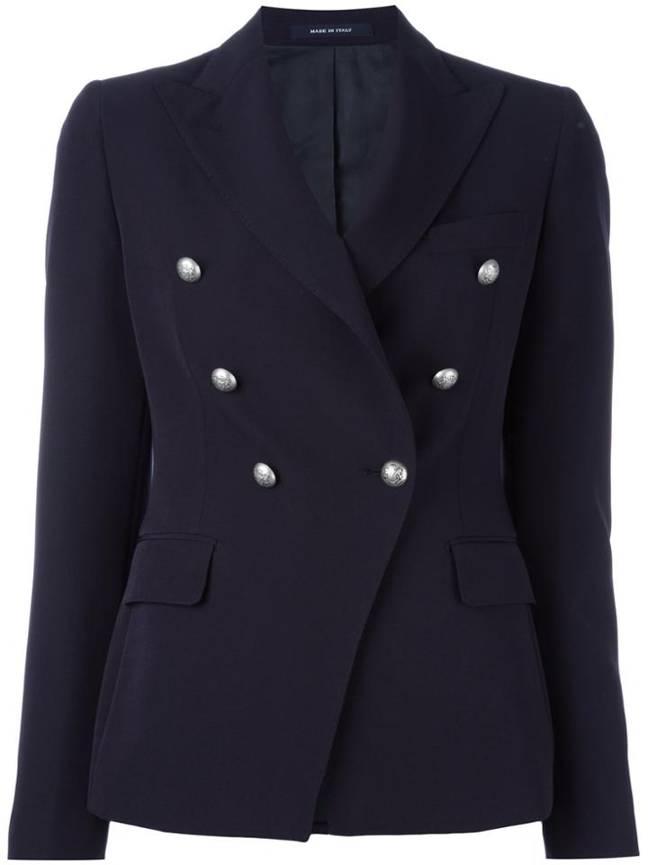 Tagliatore Double Breasted Blazer - Blue
