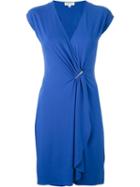Michael Michael Kors Draped Front Fitted Dress