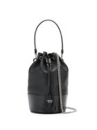 Balmain Small Polygon Bucket Bag - Black