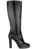 Albano High Heeled Boots - Black