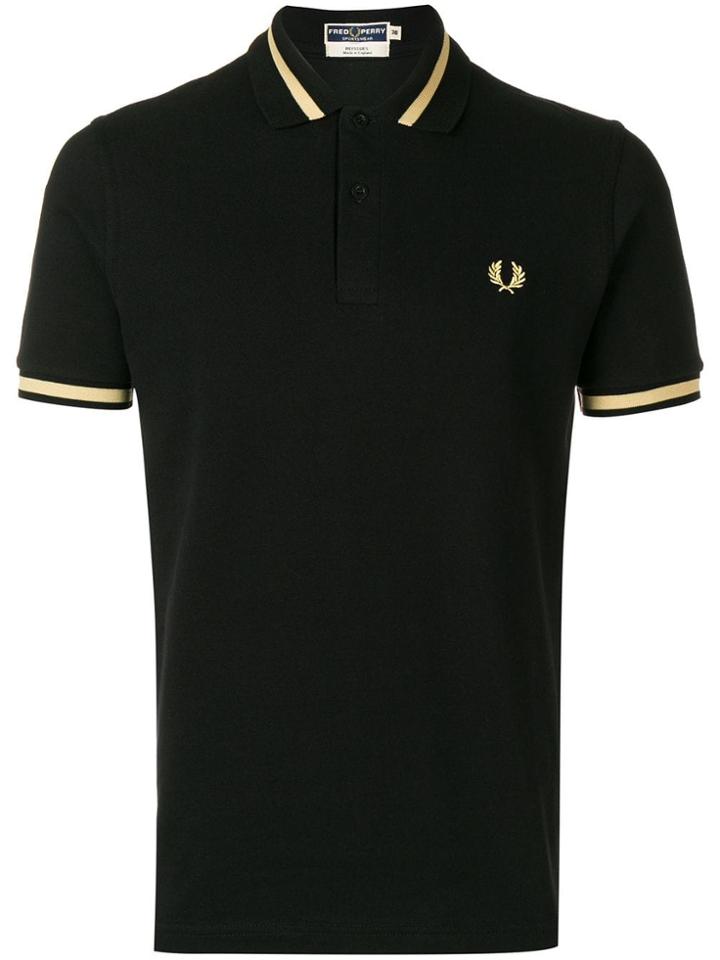 Fred Perry X Art Comes First Contrast Logo Polo Shirt - Black