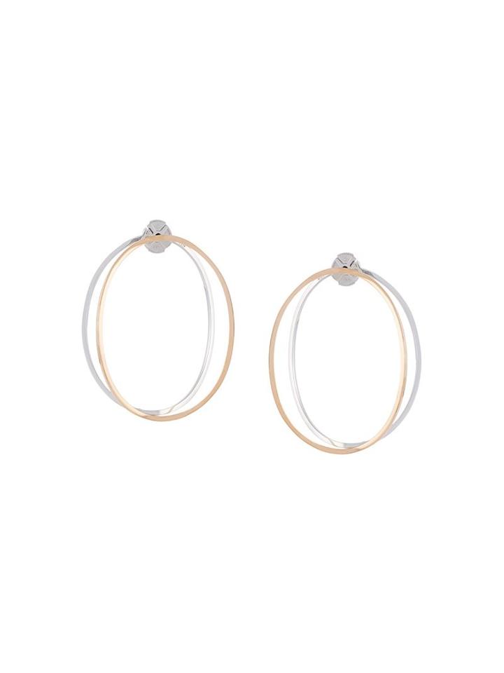 Delfina Delettrez Twisted Hoop Earrings, Women's, Metallic, 14kt Gold