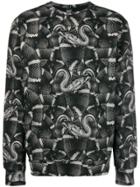 Marcelo Burlon County Of Milan Snake Print Sweatshirt - Black