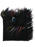 Giorgio Armani Fur Trimmed Wrap Scarf