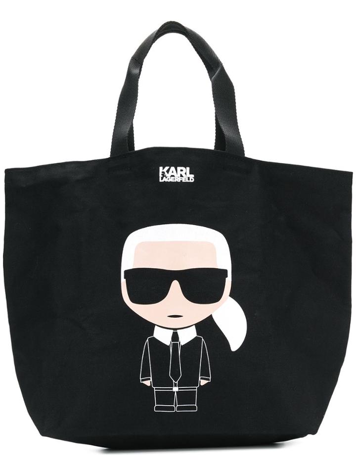 Karl Lagerfeld K/ikonik Canvas Bag - Black