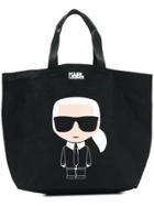 Karl Lagerfeld K/ikonik Canvas Bag - Black