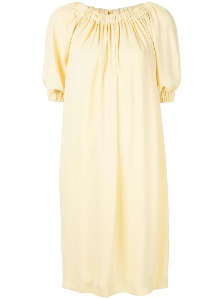 Mm6 Maison Margiela Short-sleeved Shift Dress - Yellow