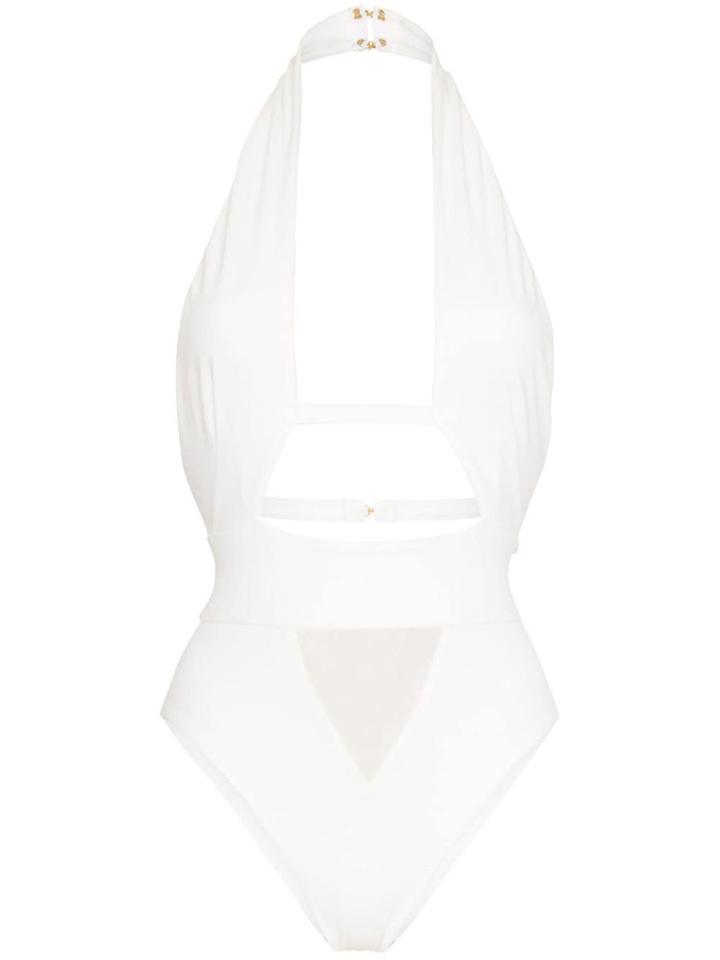 Agent Provocateur Anja Halterneck Swimsuit - White