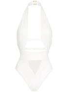 Agent Provocateur Anja Halterneck Swimsuit - White