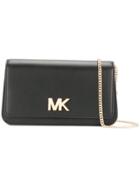 Michael Michael Kors Removable Chain Flap Clutch - Black