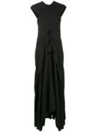 Proenza Schouler - Sleeveless Cross-over Long Dress - Women - Acetate/viscose - 2, Black, Acetate/viscose