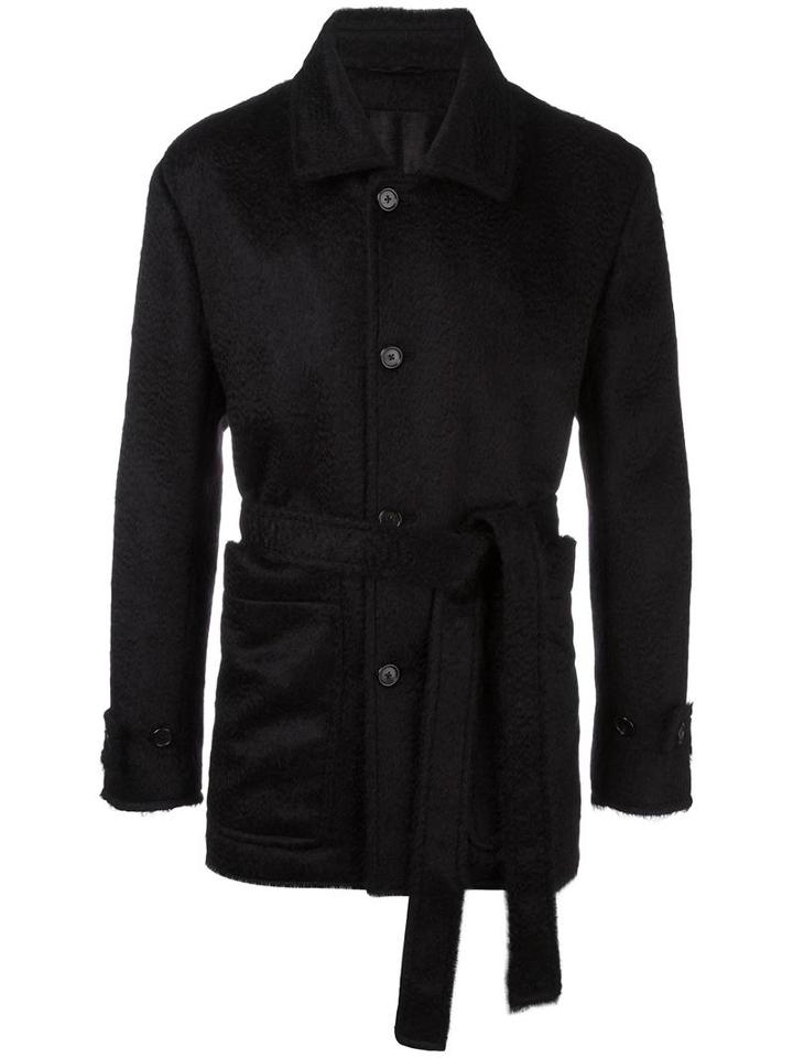 Ann Demeulemeester 'harrison' Jacket, Men's, Size: Small, Black, Mohair/virgin Wool/nylon/cotton