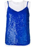 P.a.r.o.s.h. Layered Sequin Top - Blue