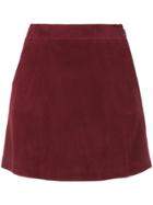 Loveless Straight Mini Skirt - Red