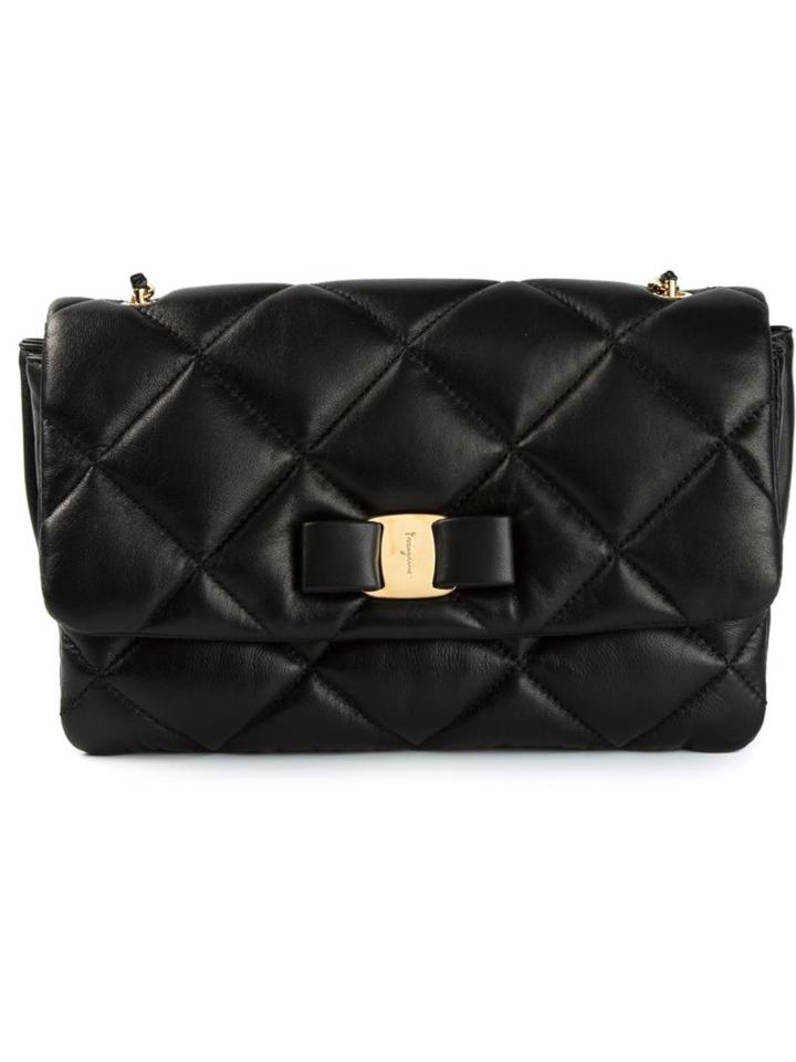 Salvatore Ferragamo 'gelly' Quilted Shoulder Bag, Women's, Black