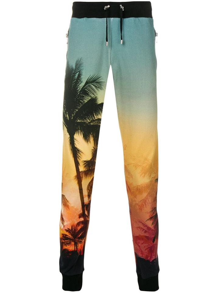 Balmain Palm Tree Tracking Trousers - Green