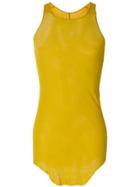 Rick Owens Basic Rib Tank Top - Yellow & Orange