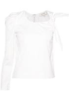 Isa Arfen Asymmetric Knot Top - White