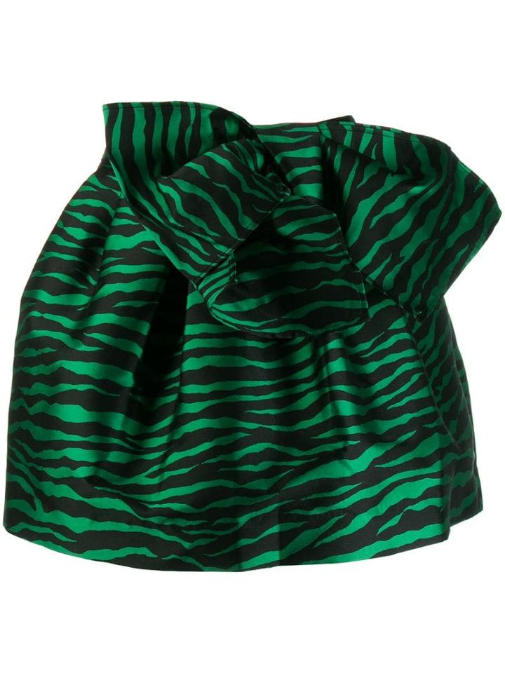 P.a.r.o.s.h. Zebra Print Skirt - Green