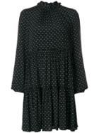 Steffen Schraut Micro Pattern Mini Dress - Black