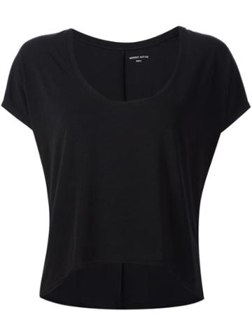Monday Active Curved Hem T-shirt, Women's, Size: Xs, Black, Polyester/spandex/elastane