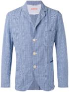 Aspesi - Checkered Blazer - Men - Cotton - S, Blue, Cotton