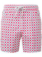 Capricode - Printed Swim Shorts - Men - Nylon - M, Red, Nylon