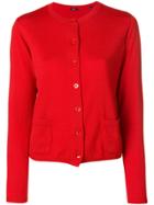 Aspesi Cropped Cardigan - Red