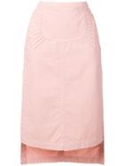 No21 Side Slit Skirt - Pink