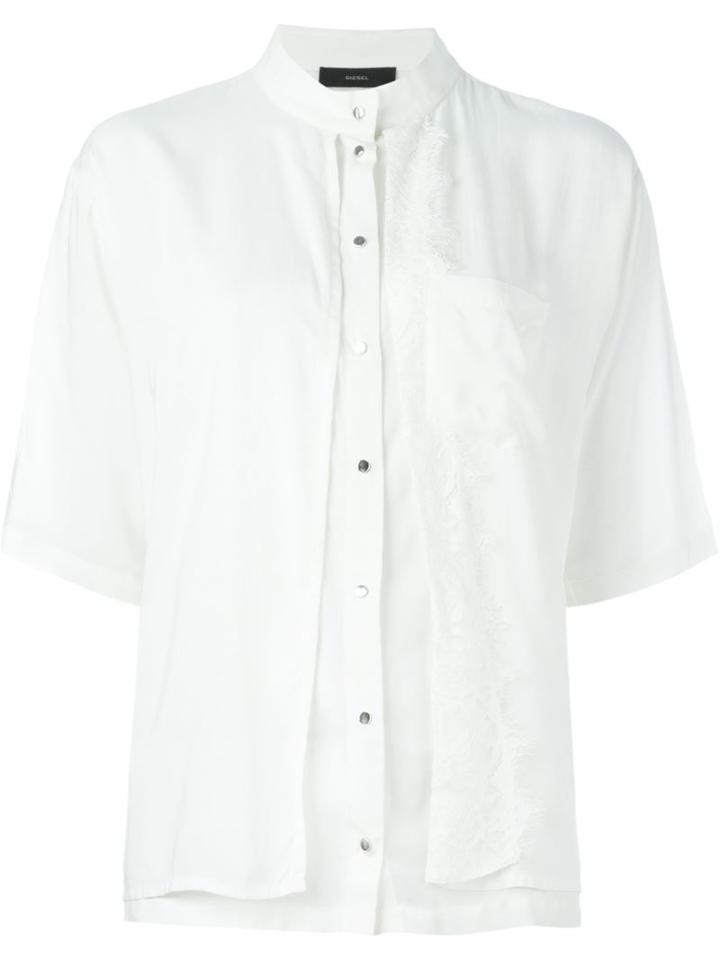 Diesel 'c-not' Blouse, Women's, Size: Large, White, Viscose/polyester