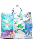 Comme Des Garçons Shirt Cartoon Inspired Shopper Bag - Multicolour
