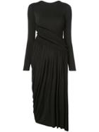 Jason Wu Collection Pleated Skirt Dress - Black