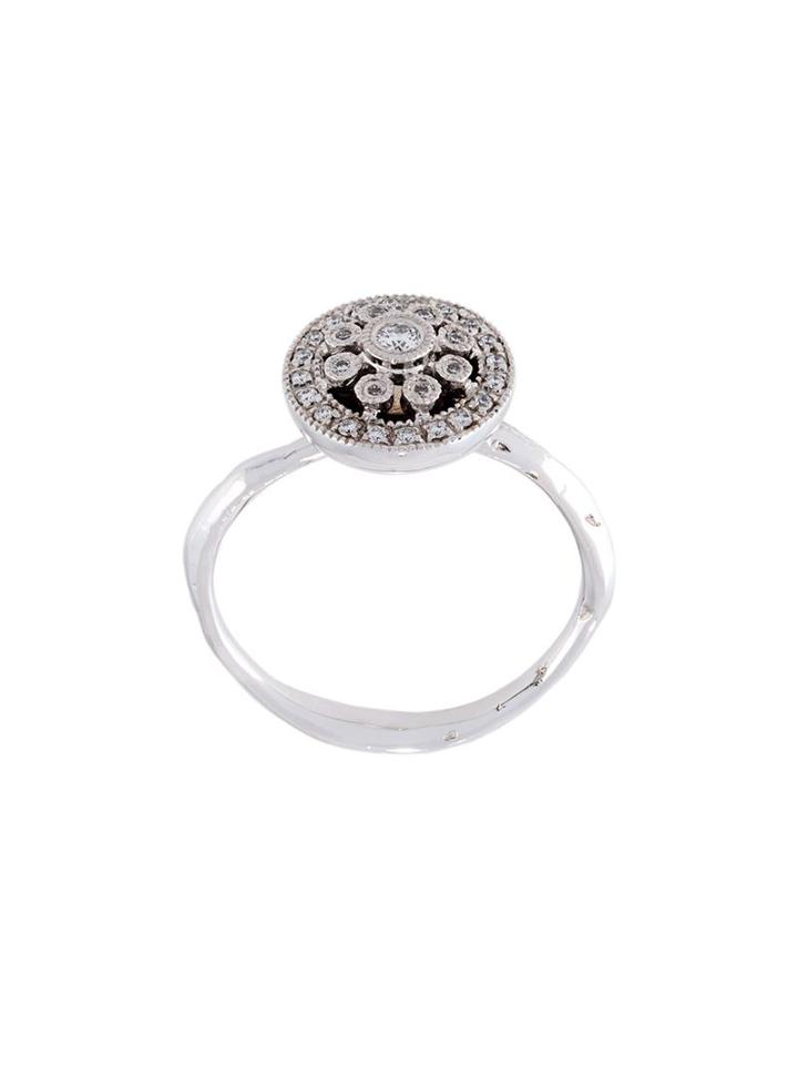 Wouters & Hendrix Gold Diamond Rosettta Ring, Women's, Size: 54, Metallic