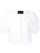 Simone Rocha - Cape Sleeve Jacket - Women - Spandex/elastane/viscose - 10, White, Spandex/elastane/viscose